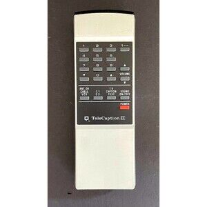 TELECAPTION II Remote Control for Close Caption Decoder Works!